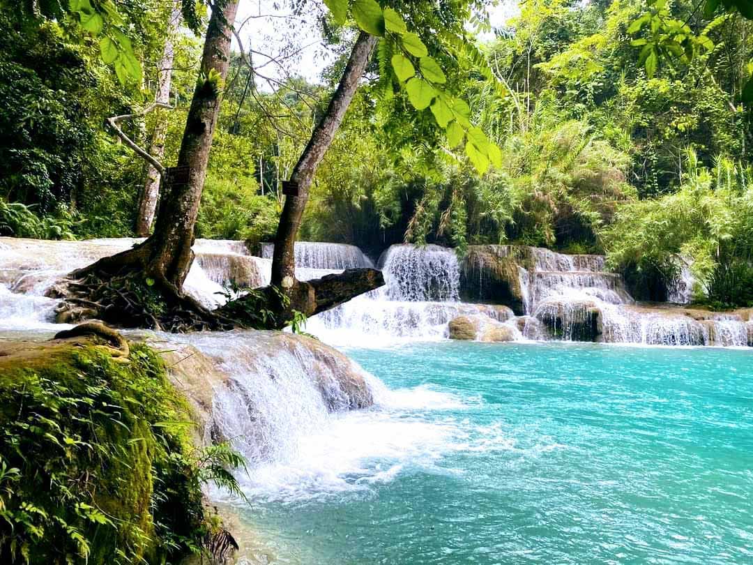 Kuang Si Falls in laos